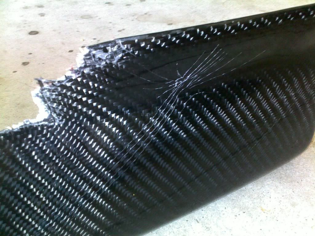 0002 Damaged Carbon Fiber Front Lip MR2 SpyderChat