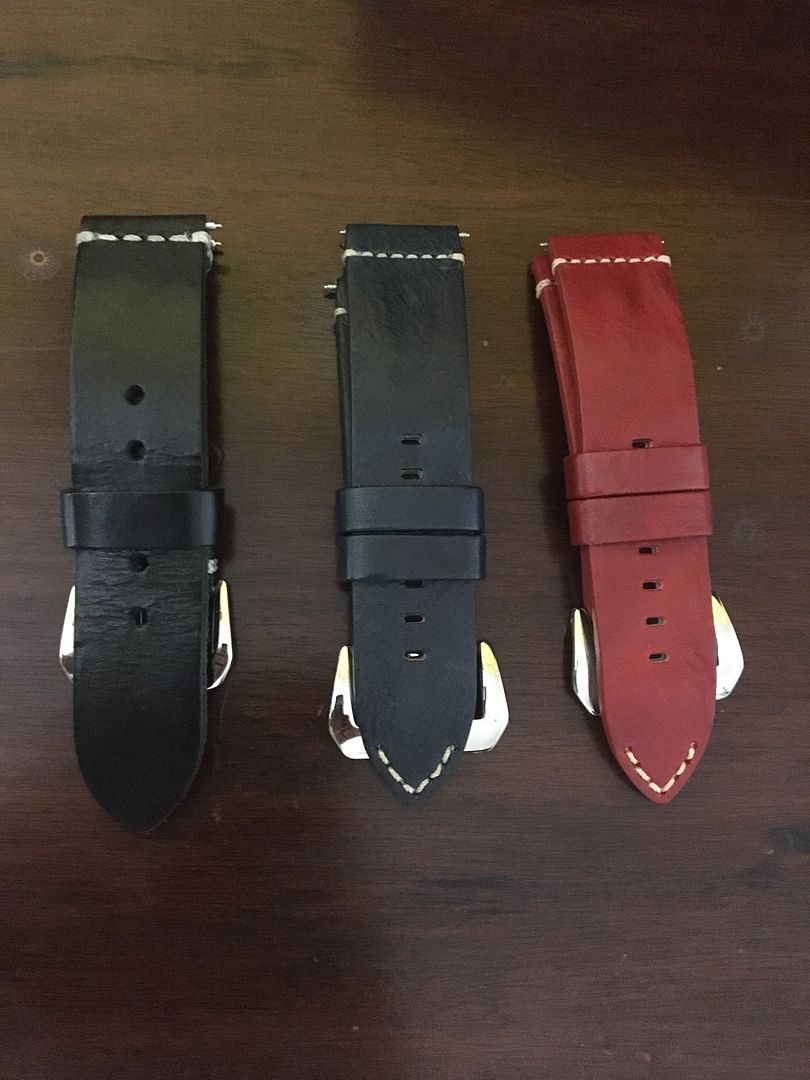A few 24mm leather straps for sale WatchUSeek Watch Forums