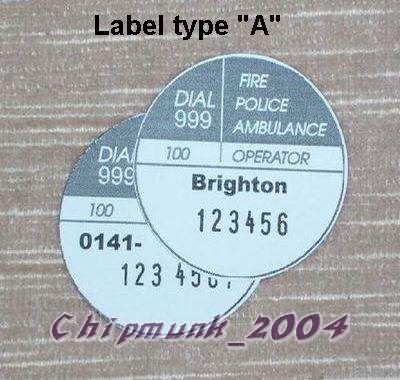 Custom Printed Label on Custom Printed Dial Labels For 2 3 700 Bt Gpo Phones   Ebay