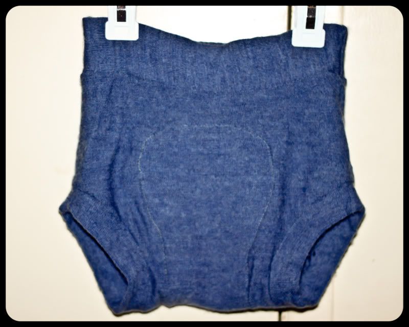 The Faux Denim Wool Diaper Cover Soaker Shorties LARGE Upcycled Brand New The Faux Denim Wool Diaper Cover Soaker Shorties LARGE Upcycled Brand New