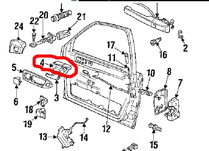 Interior Door Handle VW Vortex Volkswagen Forum
