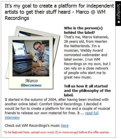 WM Recordings interview WM Recordings interview