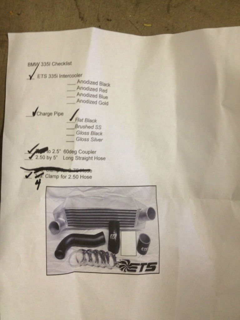 FS N54 ETS Intercooler Kit New