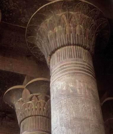 Egyptian columns.