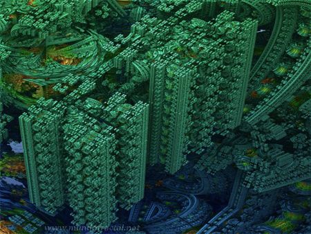 Mandelbulb's Green City by Marcos Napier