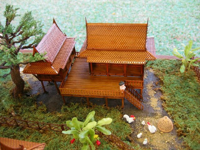 Traditional thai house model Traditional thai house model
