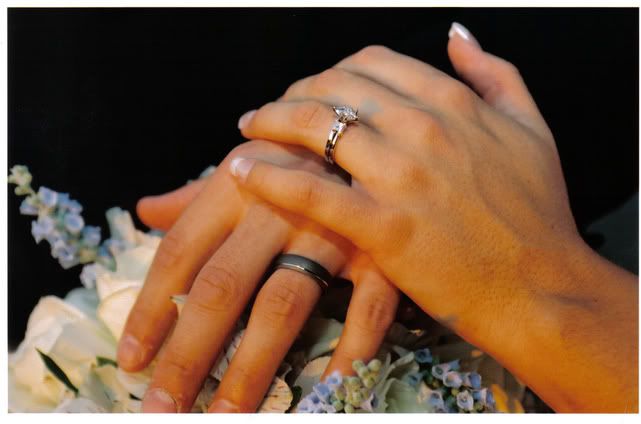 Hand wear wedding ring