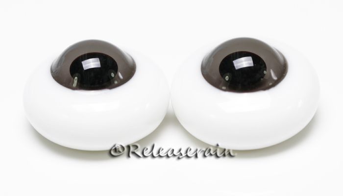 BJD Dollfie Doll Glass Eyes Jelly Dark Grey 18mm #JC04  