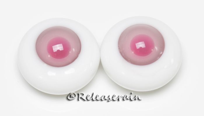 BJD Dollfie Doll Glass Eyes Jelly Pink/Rose 14mm #PD03  