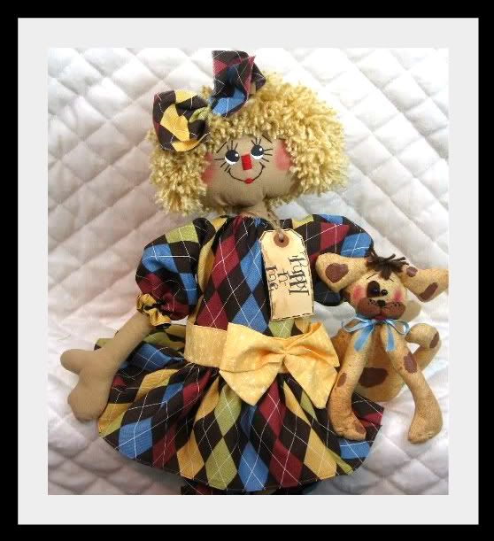 Primitive Raggedy Ann/Annie~Megan & Riley~Pattern #20  