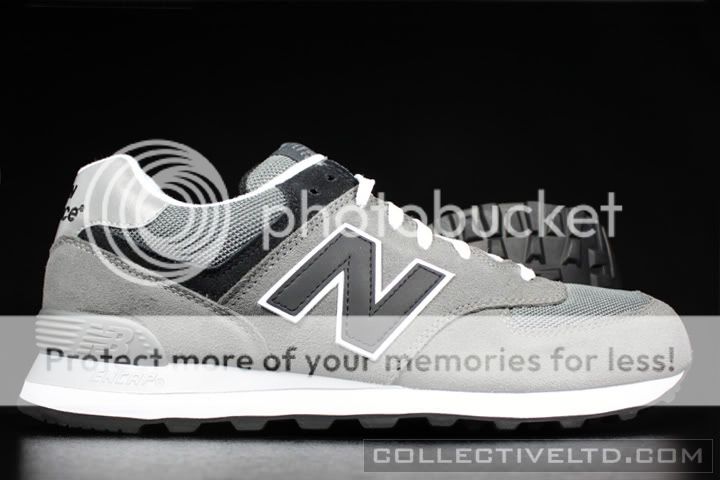 New Balance ML574GBK ML574 GBK Suede stussy GREY BLACK 9.5  