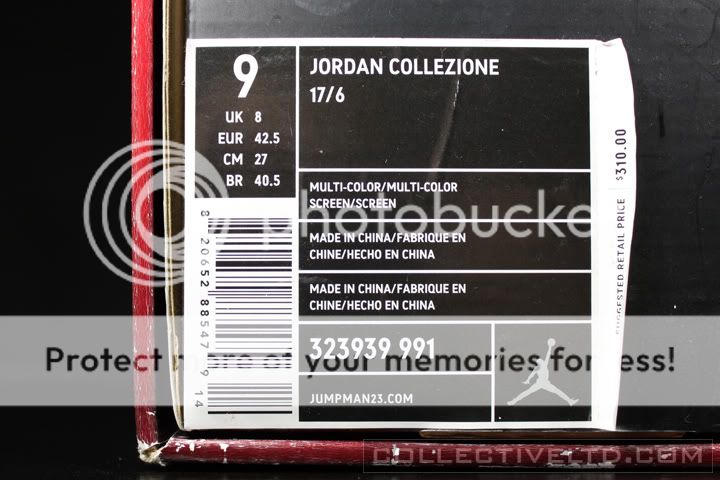 2008 Nike Air Jordan Collezione 17/6 xi kobe Countdown Package 323939 