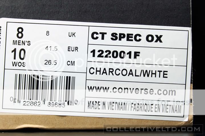 Converse CT Chuck Taylor Spec Ox fragment undefeated 122001F CHARCOAL 