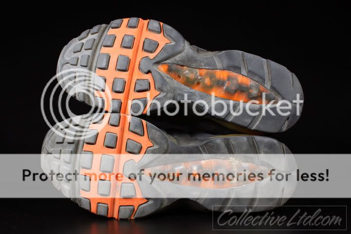 Vtg Nike Air Max 95 hoa atmos co.jp GREY ORANGE 7.5  