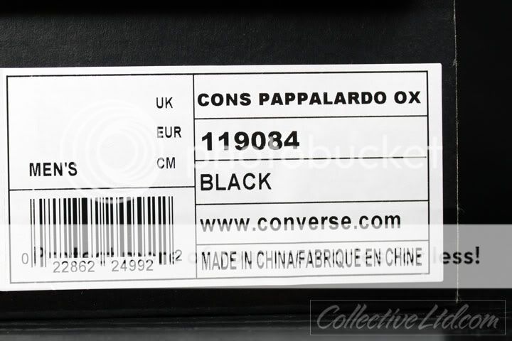 CONS Converse Pappalardo Pro Ox cts BLACK BLUE 11  