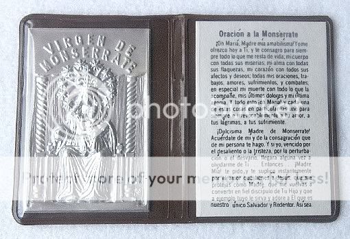 Espanol* VIRGEN de MONTSERATTE Pocket Prayer Folder  