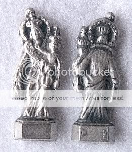 OL OUR LADY of MT. CARMEL Mini Pocket Saint Statue  