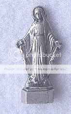 OUR LADY of GRACE Tiny Pocket Saint Statue Shrine  