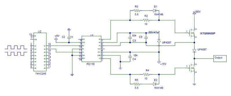 ir2110 mosfet driver circuit diagram