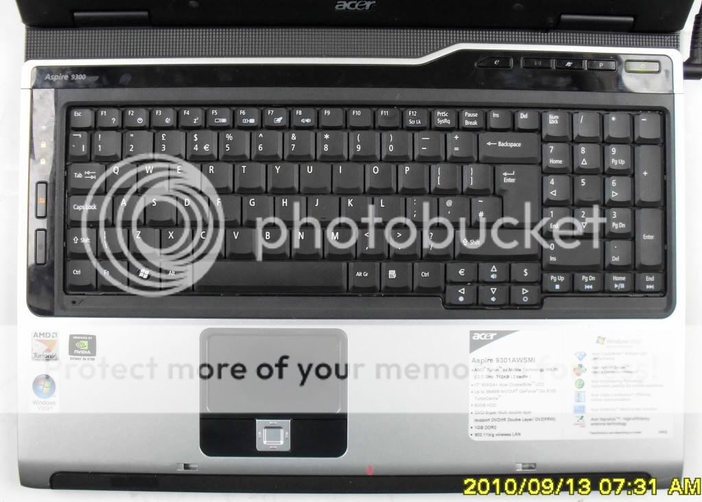 Details about ACER 9300 9301 9303 LAPTOP PC 17" 2GHZ 2GB 80GB WIFI UK
