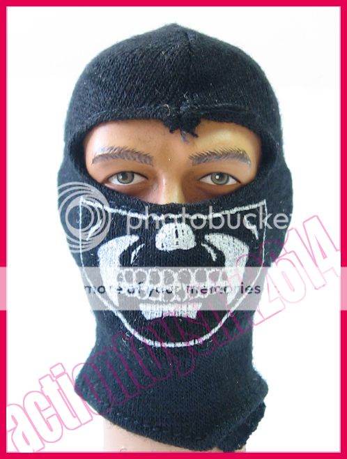 Scale 12 action Figure Skull Hood Mask #A  