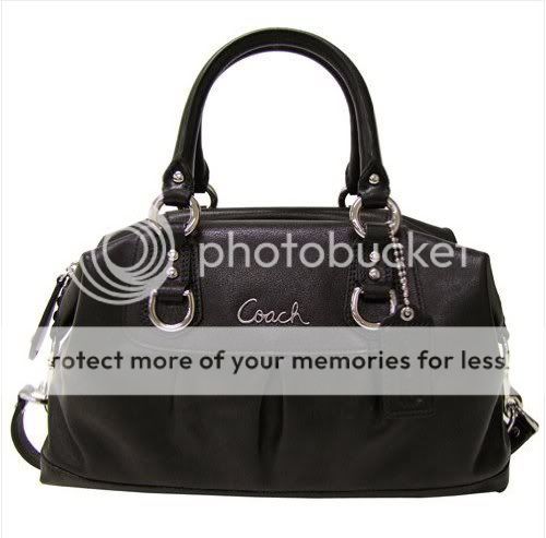 COACH Ashley Satchel black leather 15545 NWT (bonus)  