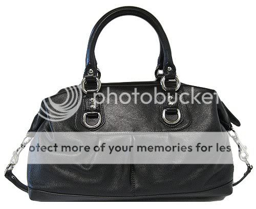 COACH Ashley Satchel black leather 15545 NWT (bonus)  