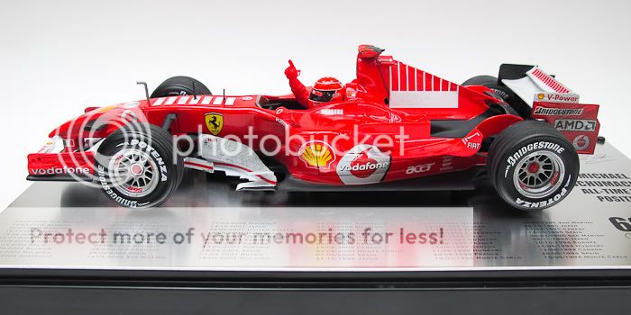 18 Michael SCHUMACHER F248 Ferrari 66 Poles Bar Code & Sponsor 