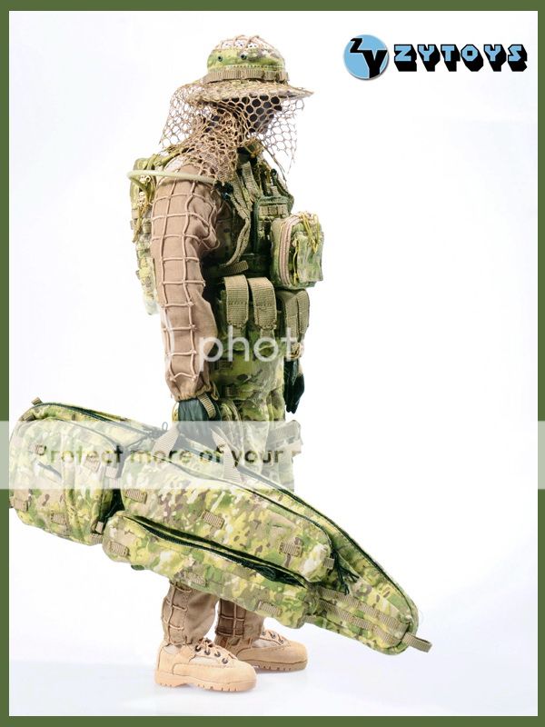 ZYTOYS US SPECIAL COMBAT SNIPER MULTICAM SUIT with M200 RIFLE 